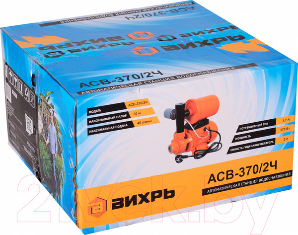 Изображение товара Насосная станция Вихрь АСВ-370/2Ч (68/1/8)