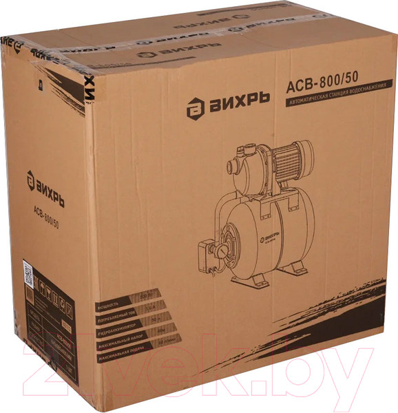 Изображение товара Насосная станция Вихрь АСВ-800/50 (68/1/3)