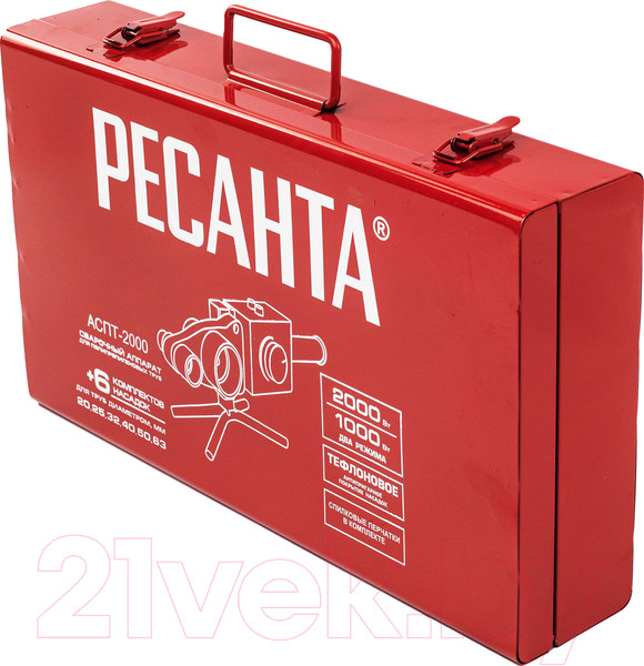 Изображение товара Паяльник для полипропиленовых труб Ресанта АСПТ-2000 (65/55)