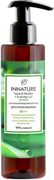 Изображение товара Мицеллярный гель Innature Натуральный для снятия макияжа (250мл)