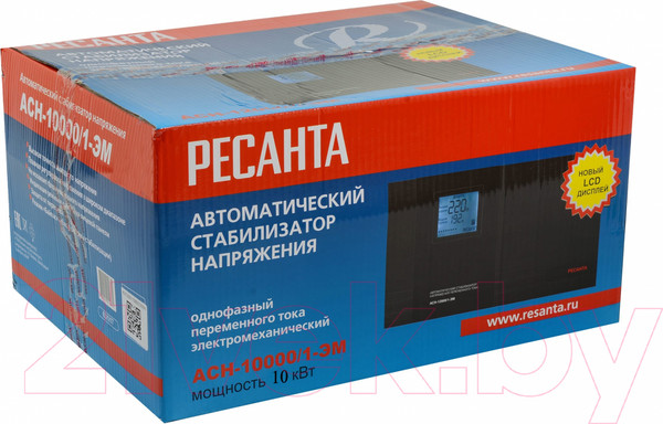 Изображение товара Стабилизатор напряжения Ресанта АСН-10000/1-ЭМ (63/1/8)