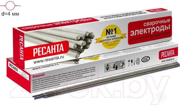 Изображение товара Электрод Ресанта МР-3 Ф4.0 / 71/6/25 (3кг)