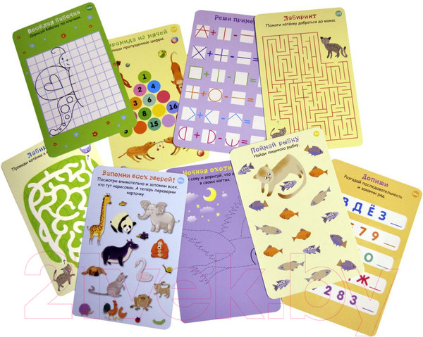 Изображение товара Развивающие карточки Робинс 100 игр на сообразительность