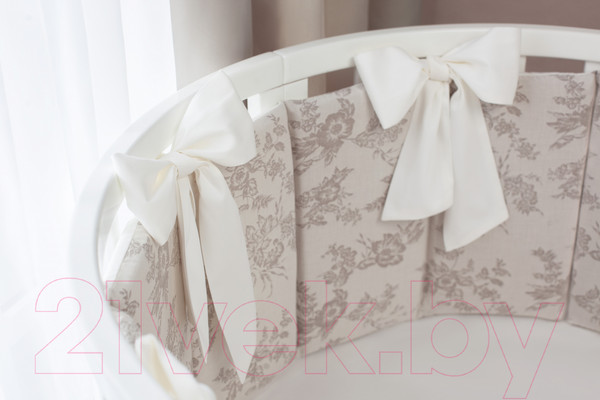 Изображение товара Комплект постельный для малышей Perina Эльфетто Oval / ЭФО6.2 (6 предметов, молочный/белый)