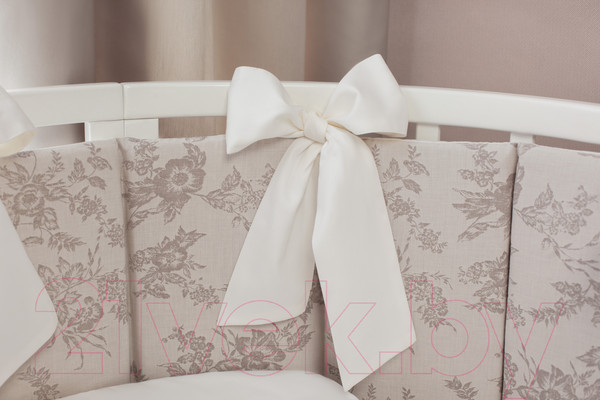 Изображение товара Комплект постельный для малышей Perina Эльфетто Oval / ЭФО6.2 (6 предметов, молочный/белый)