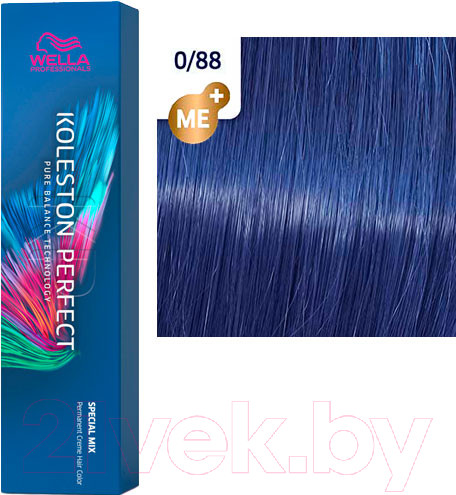 Изображение товара Крем-краска для волос Wella Professionals Koleston Perfect ME+ 0/88 (синий интенсивный)