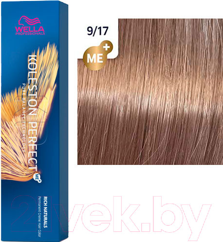 Изображение товара Крем-краска для волос Wella Professionals Koleston Perfect ME+ 9/17 (шелковый ристретто)