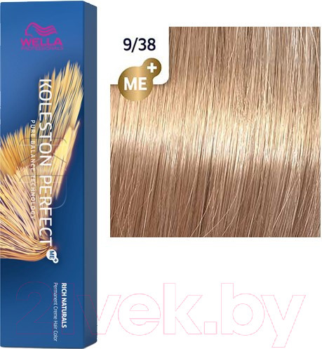 Изображение товара Крем-краска для волос Wella Professionals Koleston Perfect ME+ 9/38 (cветлая сепия)