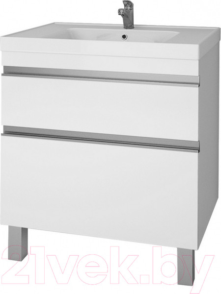 Изображение товара Тумба под умывальник Dreja Grace Plus 70 c 2 ящиками (белый)