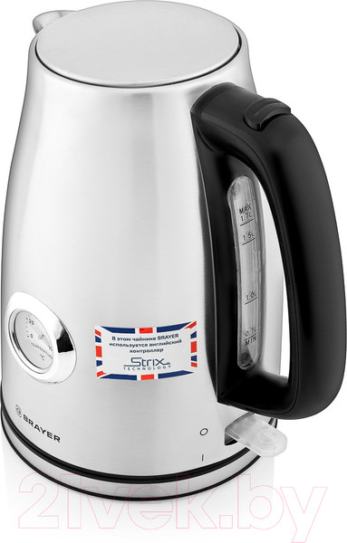 Изображение товара Электрочайник Brayer BR1022 (нержавеющая сталь)