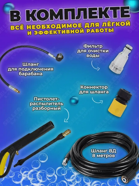 Изображение товара Мойка высокого давления Huter W195-ARV (70/8/16)