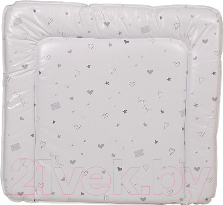 Изображение товара Пеленальный матрас Polini Kids French Teddy (белый/серый)
