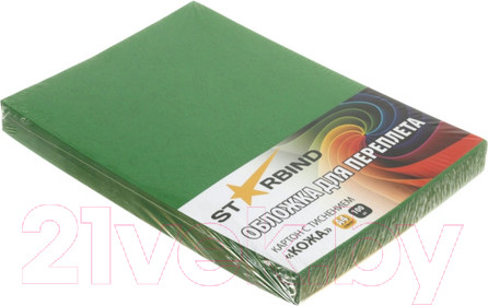 Изображение товара Обложки для переплета Starbind A4 кожа / CCLA4Gr230 (100шт, зеленый)
