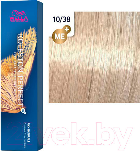 Изображение товара Крем-краска для волос Wella Professionals Koleston Perfect ME+ 10/38 (пудровый экрю)