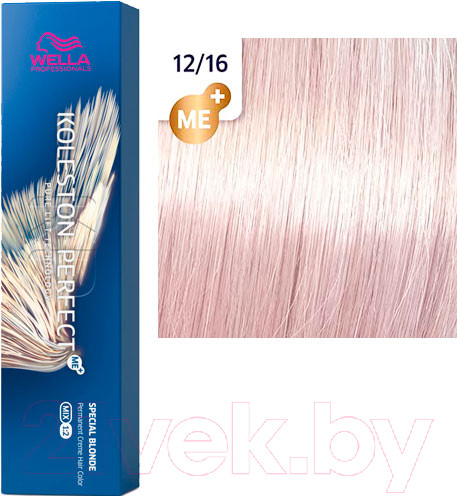 Изображение товара Крем-краска для волос Wella Professionals Koleston Perfect ME+ 12/16 (пепельный фиолетовый)
