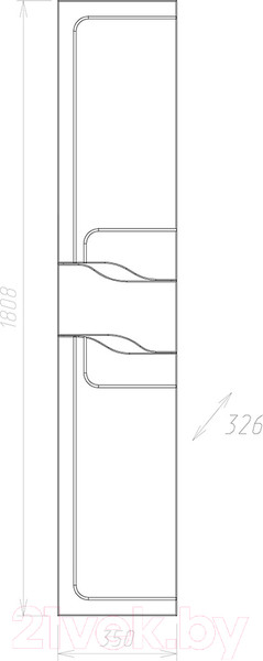 Изображение товара Шкаф-пенал для ванной Onika Веронэлла 35.10 У (403563)