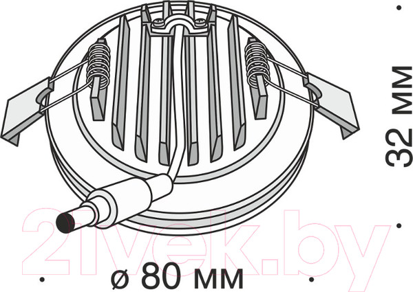 Изображение товара Точечный светильник Maytoni Phanton DL2001-L7W4K