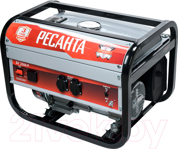 Изображение товара Бензиновый генератор Ресанта БГ 2500 Р (64/1/50)