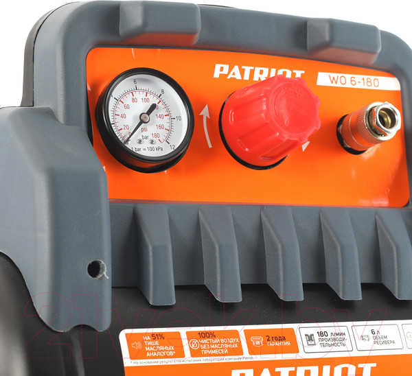 Изображение товара Воздушный компрессор PATRIOT WO 6-180