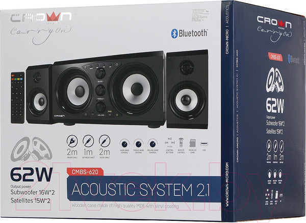 Изображение товара Мультимедиа акустика Crown CMBS-620