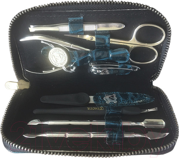 Изображение товара Набор для маникюра Zinger MS-1302 (синий)