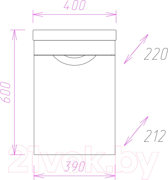 Изображение товара Тумба под умывальник Onika Комо 40.01 (104005)
