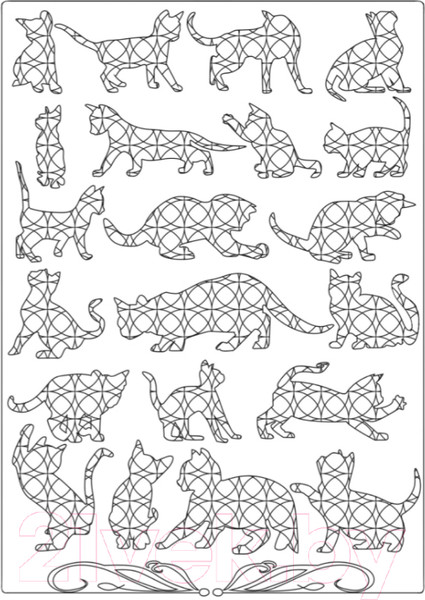 Изображение товара Раскраска-антистресс Эксмо Кототерапия. Раскраска-антистресс для взрослых