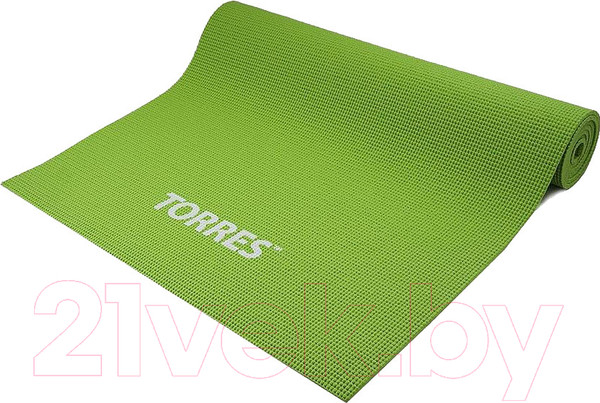 Изображение товара Коврик для йоги и фитнеса Torres Optima 6 / YL10036 (зеленый)