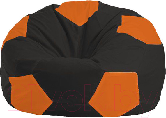 Изображение товара Бескаркасное кресло Flagman Мяч Стандарт М1.1-25 (черный/оранжевый)