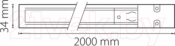 Изображение товара Шинопровод Lightstar Barra 504025