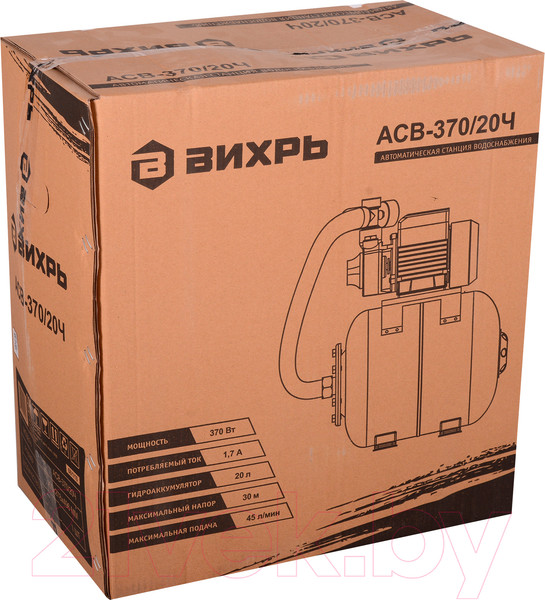 Изображение товара Насосная станция Вихрь АСВ-370/20Ч (68/1/10)