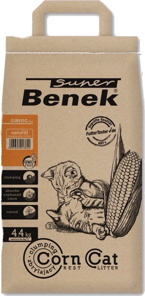 Изображение товара Наполнитель для туалета Super Benek Corn Cat натуральный (7л/4.35кг)