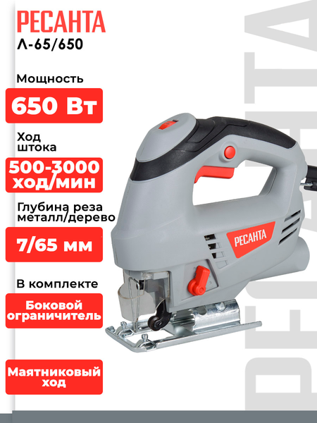 Изображение товара Электролобзик Ресанта Л-65/650 (75/9/2)