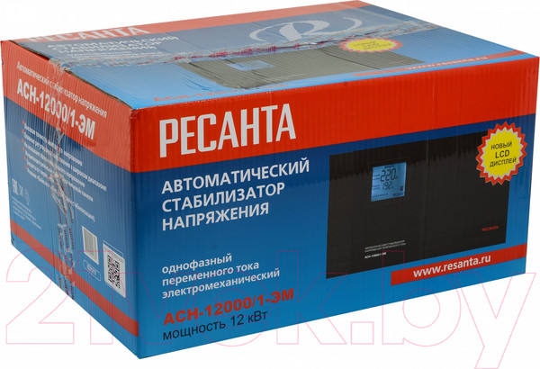 Изображение товара Стабилизатор напряжения Ресанта АСН-12000/1-ЭМ (63/1/17)