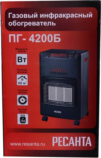 Изображение товара Газовый обогреватель Ресанта ПГ-4200Б (67/5/13)