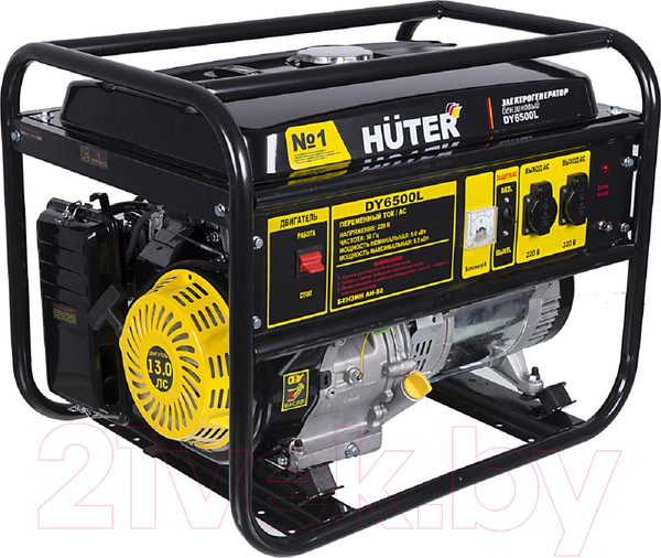 Изображение товара Бензиновый генератор Huter DY6500L (64/1/6)