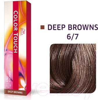 Изображение товара Крем-краска для волос Wella Professionals Color Touch 6/7 (темный блонд коричневый)