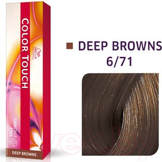 Изображение товара Крем-краска для волос Wella Professionals Color Touch 6/71 (королевский соболь)