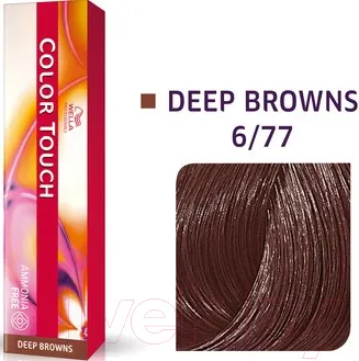Изображение товара Крем-краска для волос Wella Professionals Color Touch 6/77 (кофе со сливками)