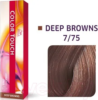 Изображение товара Крем-краска для волос Wella Professionals Color Touch 7/75 (светлый палисандр)
