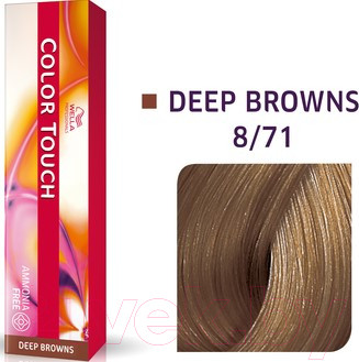 Изображение товара Крем-краска для волос Wella Professionals Color Touch 8/71 (дымчатая норка)