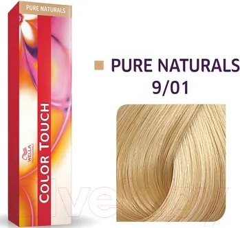 Изображение товара Крем-краска для волос Wella Professionals Color Touch 9/01 (очень светлый блонд песочный)