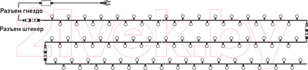 Изображение товара Светодиодная гирлянда Neon-Night Мультишарики 303-599 (10м, RGB)