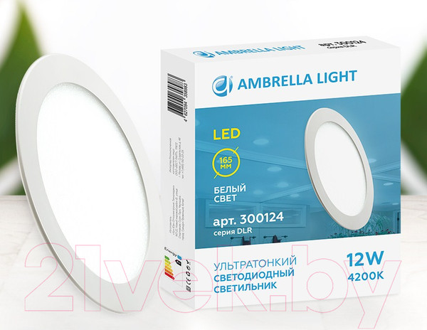 Изображение товара Точечный светильник Ambrella DLR 12W 4200K 185-250V
