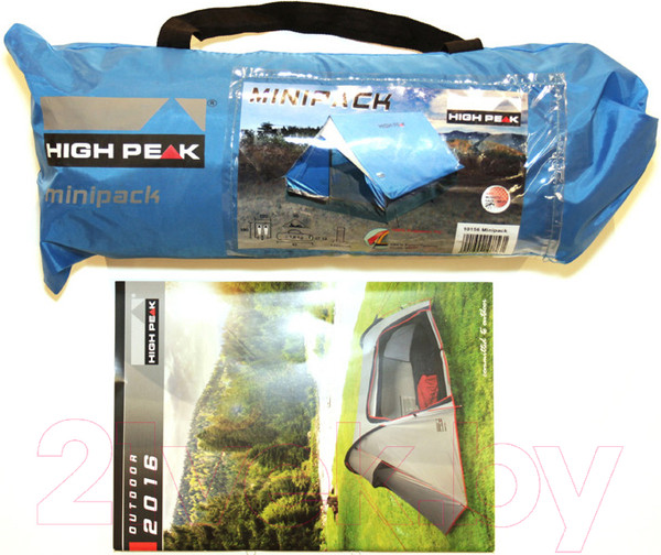 Изображение товара Палатка High Peak Minipack / 10155 (синий/серый)