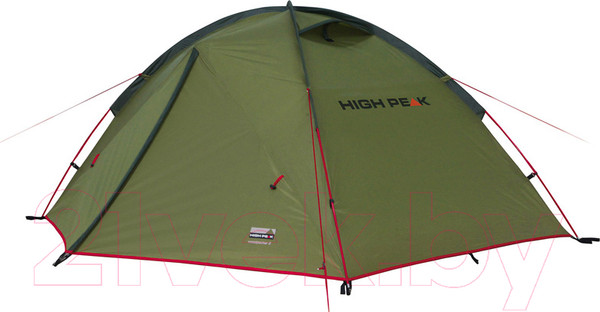 Изображение товара Палатка High Peak Woodpecker 3 / 10194 (зеленый/красный)