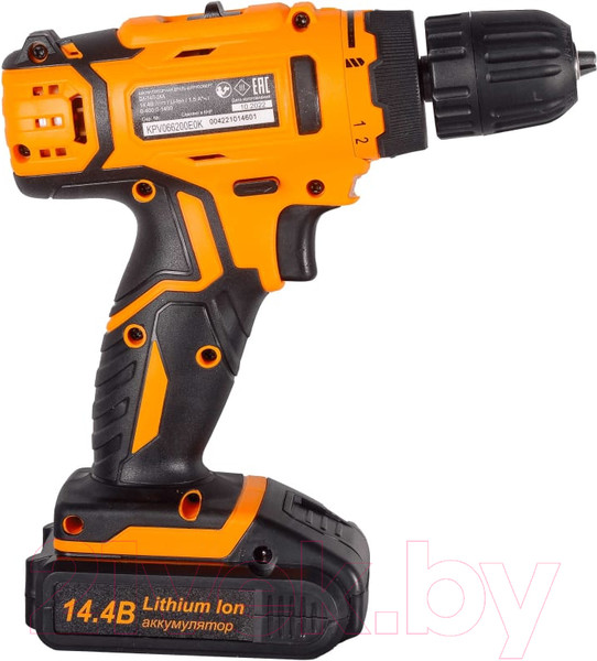 Изображение товара Аккумуляторная дрель-шуруповерт Вихрь ДА-14Л-2KА (ДА-14Л-2K) (72/14/20)