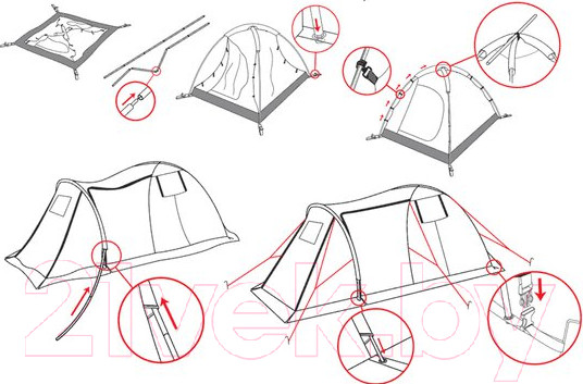 Изображение товара Палатка Alexika Grand Tower 4 / 9168.4401