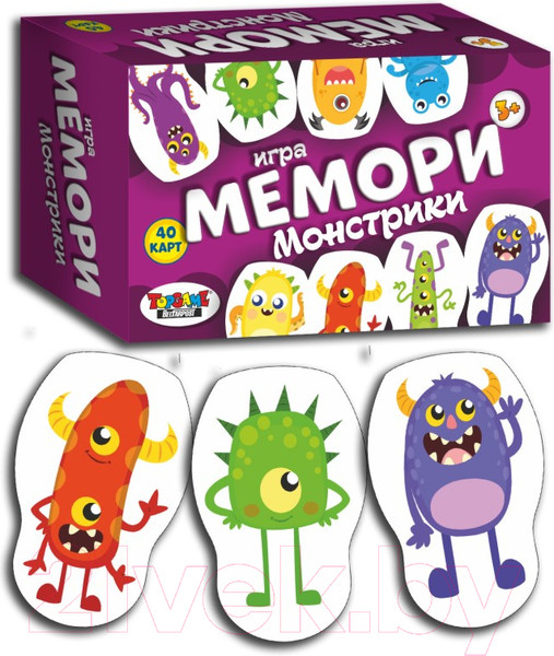 Изображение товара Настольная игра Topgame Мемори. Монстрики / 01538