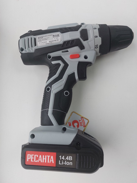 Изображение товара Аккумуляторная дрель-шуруповерт Ресанта ДА-14-2Л (75/14/3)